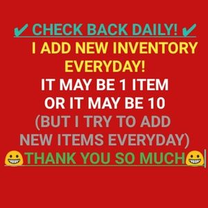 ITEMS ADDED DAILY